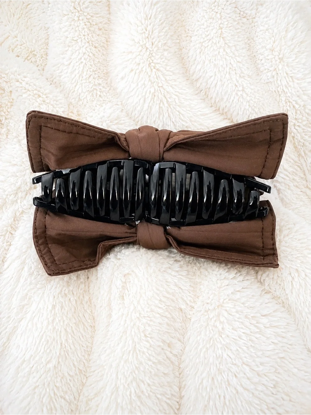 CC Brown Bow Hair Claw Clip